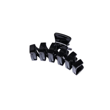 Presilha de cabelo preta de 6 dentes Stella Green 9cm