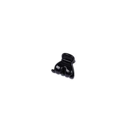 6 mini-zwarte haarknipjes Stella Green 1,5 cm