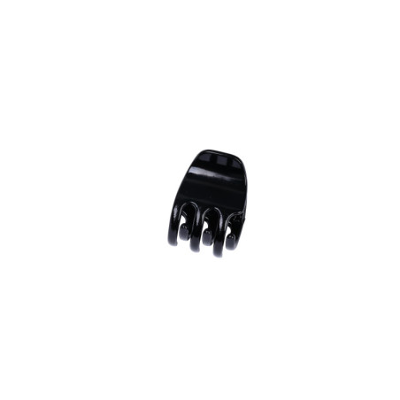 6 black hair clips Stella Green 2cm