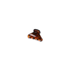 6 mini-pinces à cheveux brunes Stella Green 2cm