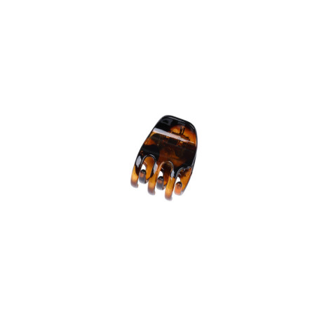 6 mini-presilhas de cabelo castanhas Stella Green 2cm