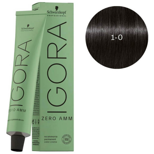 Igora Zéro amm 1-0 preto natural Schwarzkopf 60ML