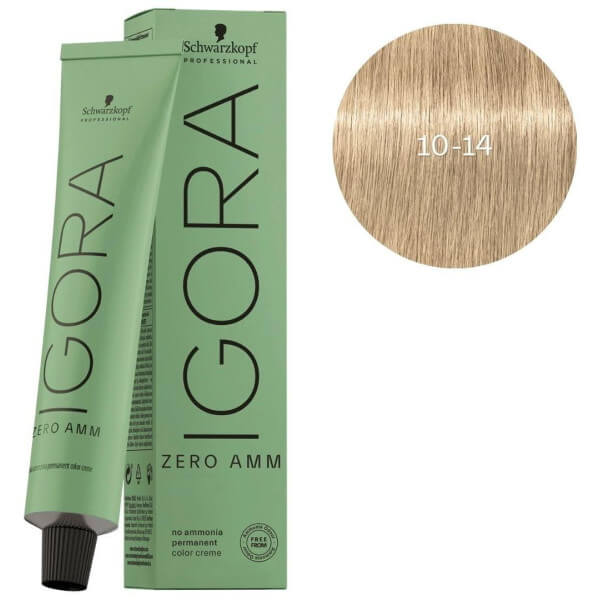 Igora Zero amm 10-14 very very light blond ash beige Schwarzkopf 60ML