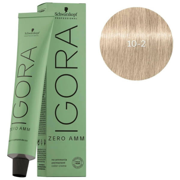 Igora Zero amm 10-2 very very light blond smoked Schwarzkopf 60ML