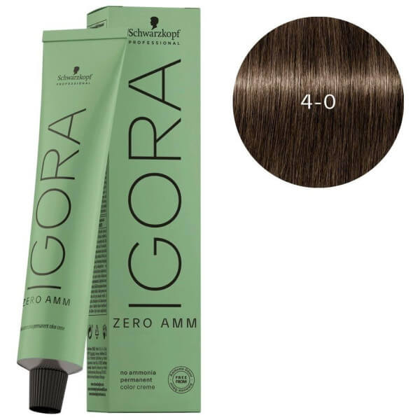 Igora Zero amm 4-0 Castaño medio natural Schwarzkopf 60ML