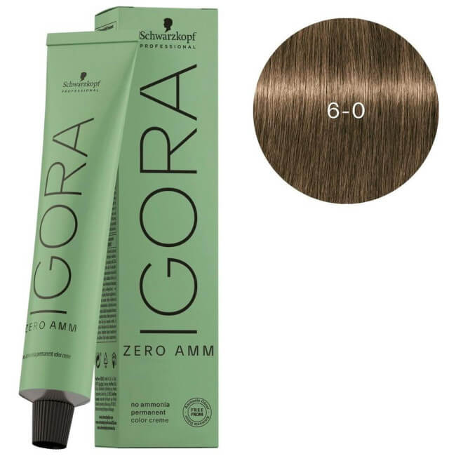 Igora Zéro 6-0 Amm loiro escuro natural Schwarzkopf 60ML