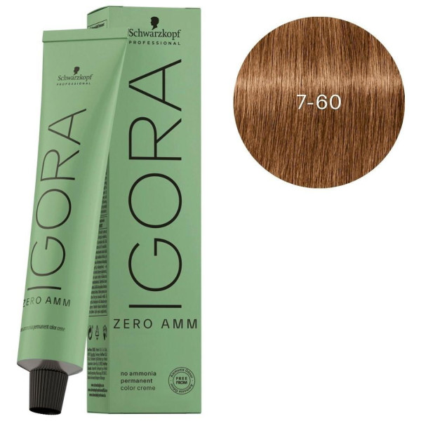 Igora Zero amm 7-60 medium blond brown natural Schwarzkopf 60ML