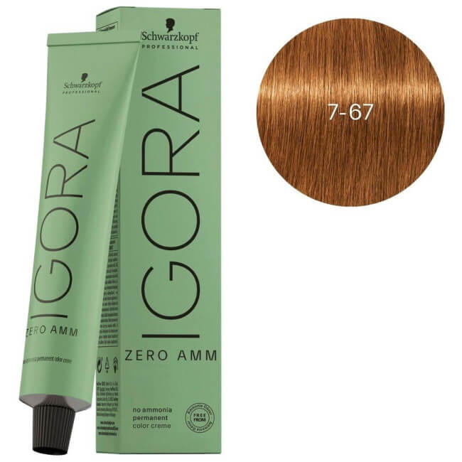 Igora Zéro amm 7-67 medium blond koperbruin Schwarzkopf 60ML
