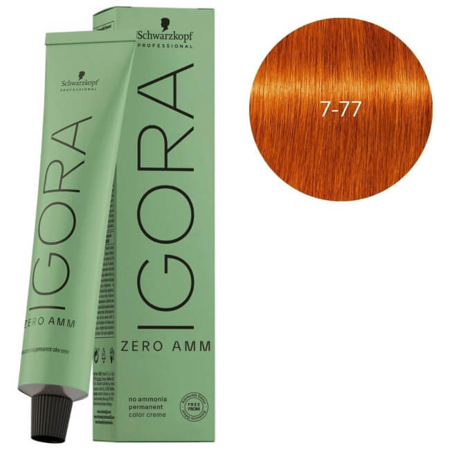 Igora Zéro amm 7-77 loiro médio acobreado extra Schwarzkopf 60ML
