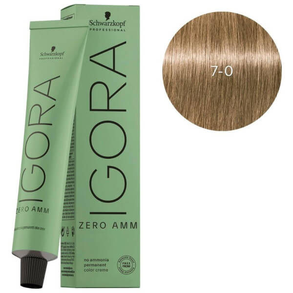 Igora Zero amm 7-0 biondo medio naturale Schwarzkopf 60ML