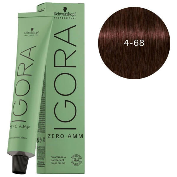 Igora Zero amm 4-68 castaño medio castaño rojo Schwarzkopf 60ML