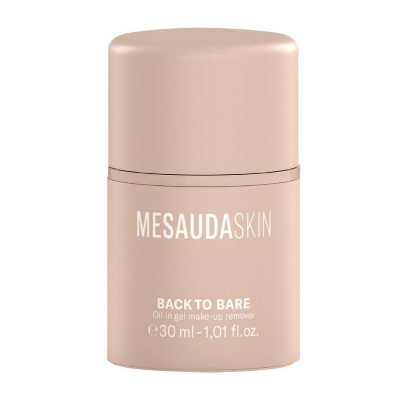 Óleo em gel de limpeza facial Back To Bare da Mesauda, 30ML.