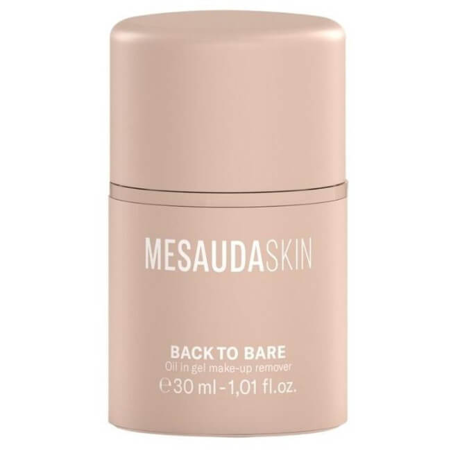 Óleo em gel de limpeza facial Back To Bare da Mesauda, 30ML.