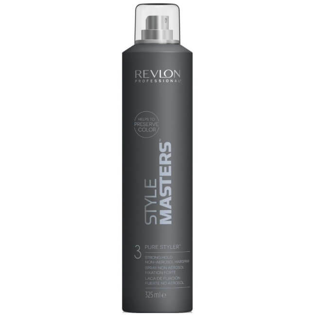 Spray Pure Styler Strong Hold Style Masters Revlon 325ml

Spray de Estilo de Fixação Forte Pure Styler Style Masters Revlon 325m