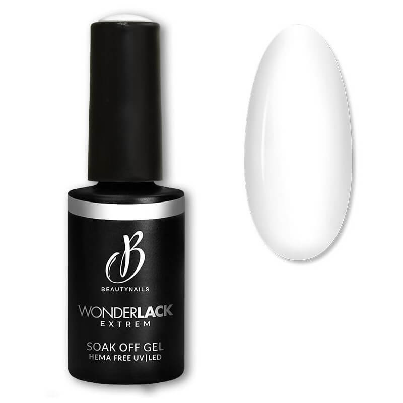 Semi-permanente Wonderlack Hema Free in True White van Beautynails, 8 ML.