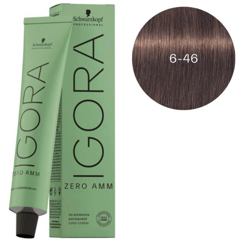 Igora Zéro amm 6-46 loiro escuro bege castanho Schwarzkopf 60ML