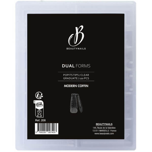 Dicas para unhas modernas em forma de caixão em estilo dual. Dicas para unhas modernas em forma de caixão em estilo dual.