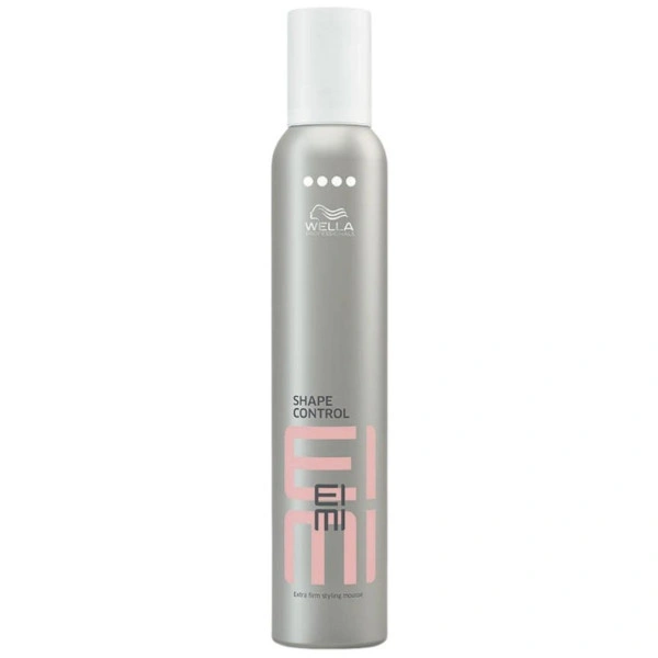 Eimi Wella mousse Shape control 500 ML se traduce al español como "Mousse Eimi Wella Control de Forma 500 ML".
