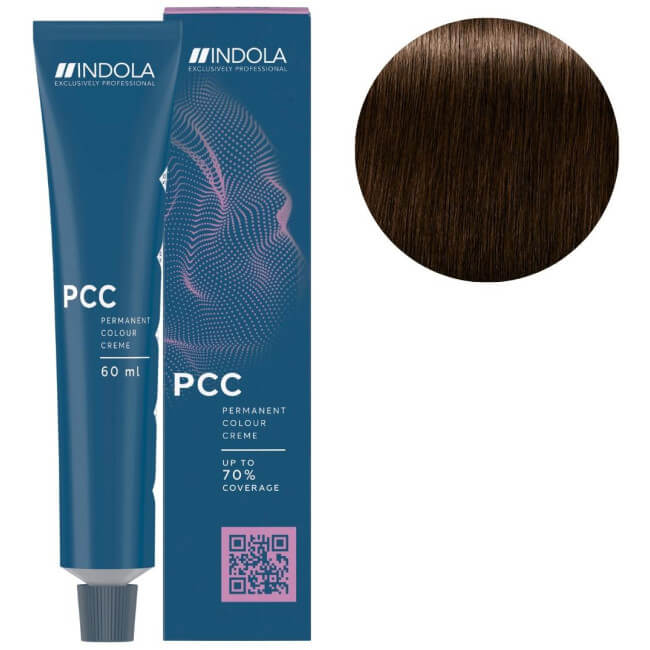 Coloração PCC Fasion 4.86 castanho médio chocolate vermelho Indola 60ML