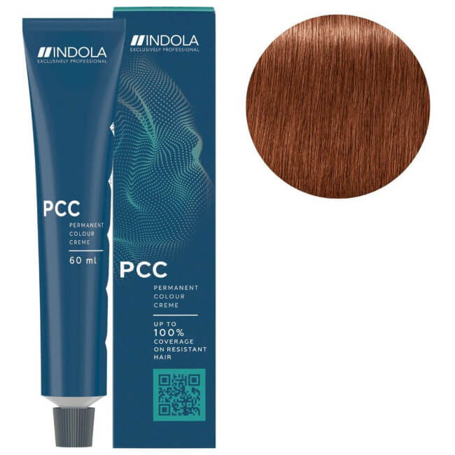Coloração de cobertura intensa PCC 7.38+ loiro médio dourado chocolate Indola 60ML