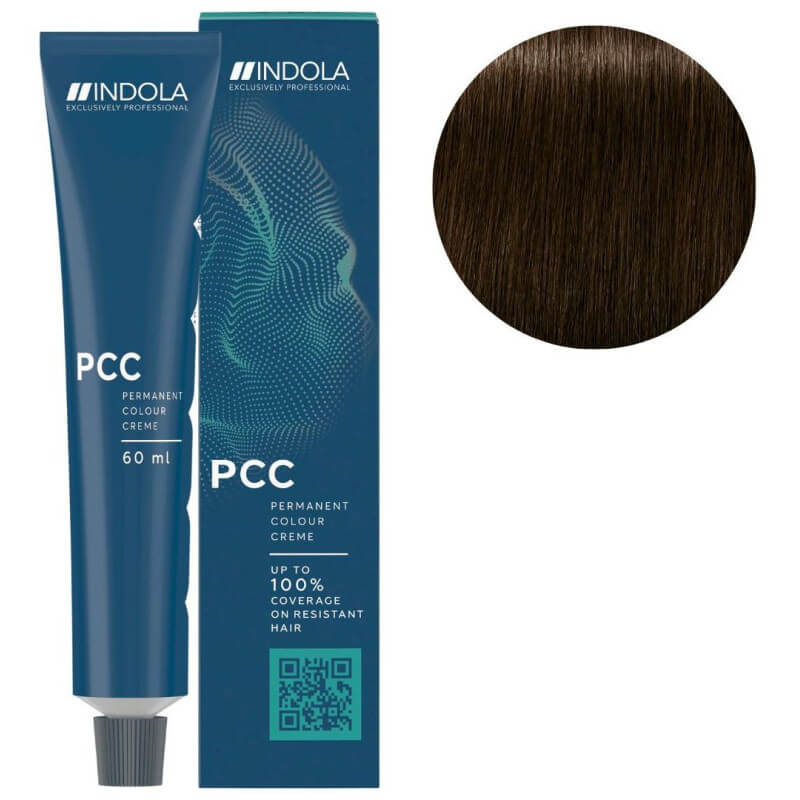 Coloração PCC Cobertura Intensa 5.0+ castanho claro natural Indola 60ML