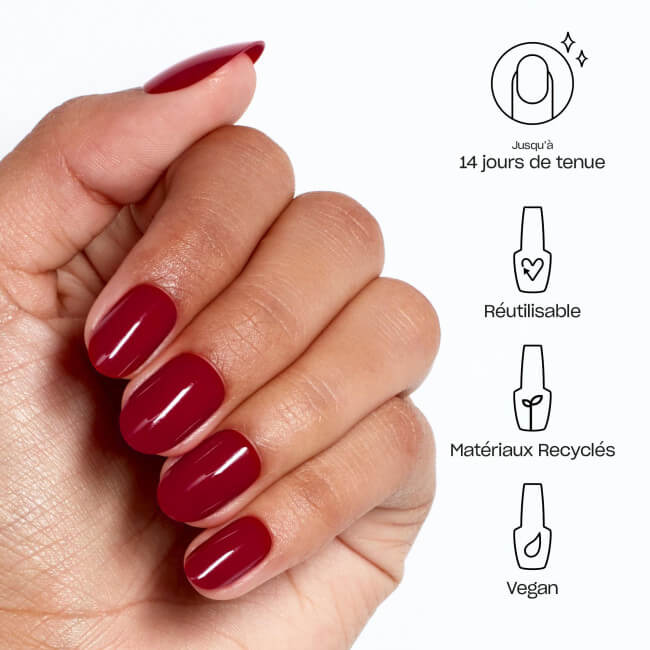 Unhas postiças xPRESS/ON Big Apple Red OPI
