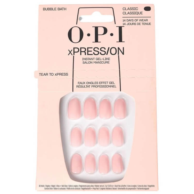 Unhas postiças xPRESS/ON Bubble Bath OPI