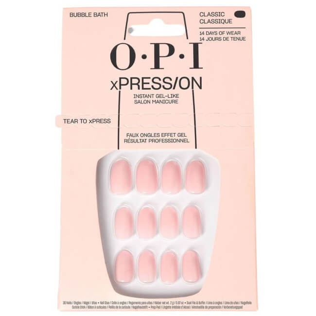 Unhas postiças xPRESS/ON Bubble Bath OPI