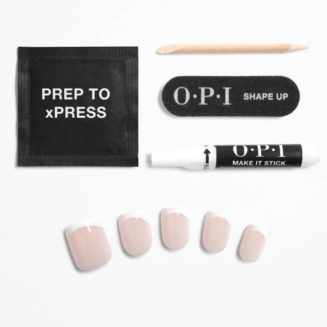 Unhas postiças xPRESS/ON French Press OPI
