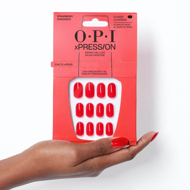 Unhas postiças xPRESS/ON Strawberry Margarita OPI