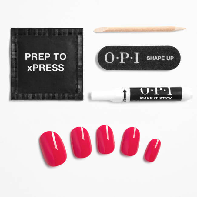 Unhas postiças xPRESS/ON Strawberry Margarita OPI