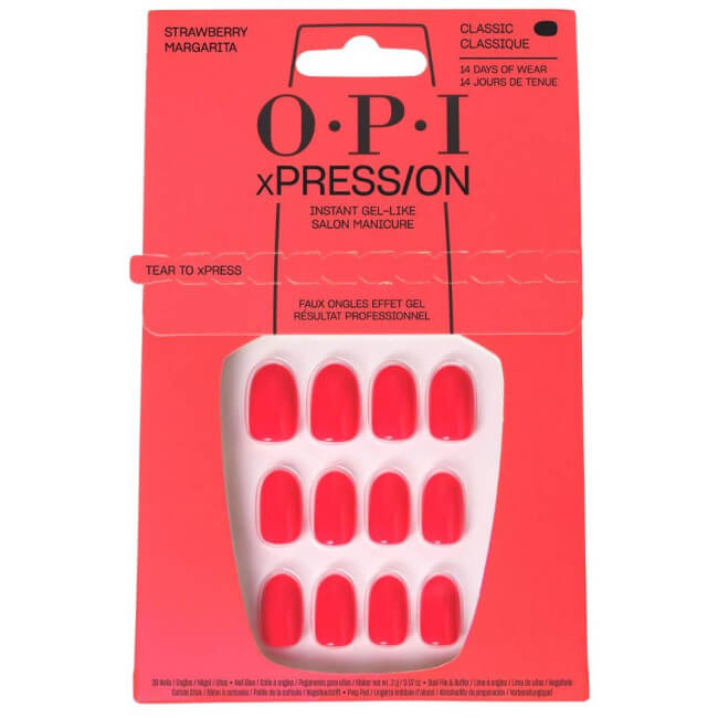 Unhas postiças xPRESS/ON Strawberry Margarita OPI