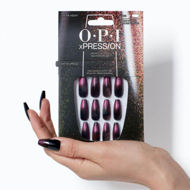 Faux-unhas xPRESS/ON Swipe Night OPI