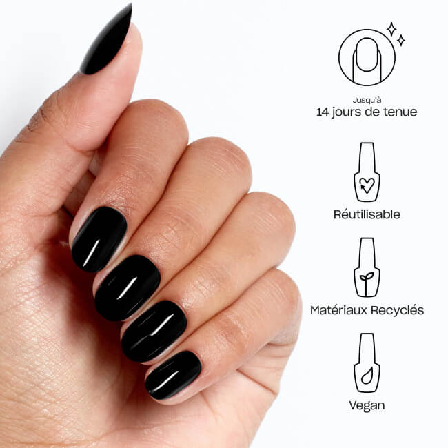 Unhas postiças xPRESS/ON Lady in Black OPI