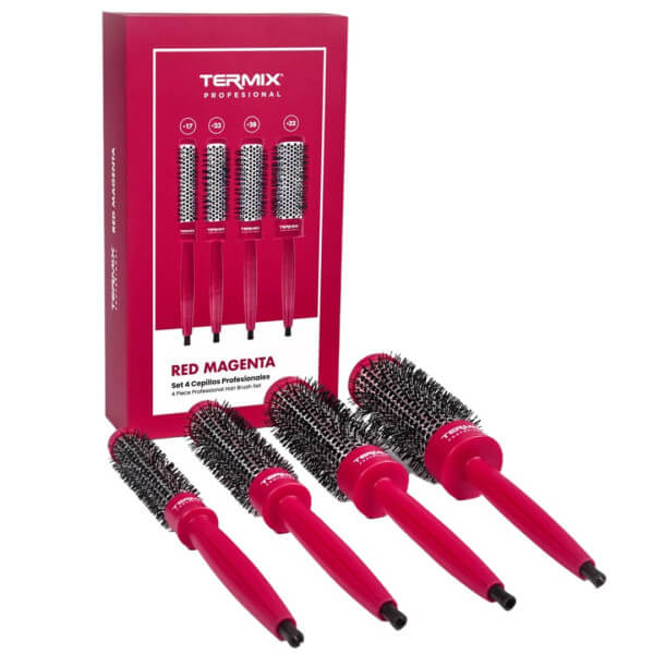 Thermal brushes RED MAGENTA 4 Termix