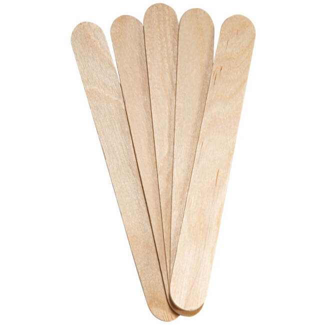 100 wegwerpspatels lichaam 18cm Happy Waxing Perron Rigot