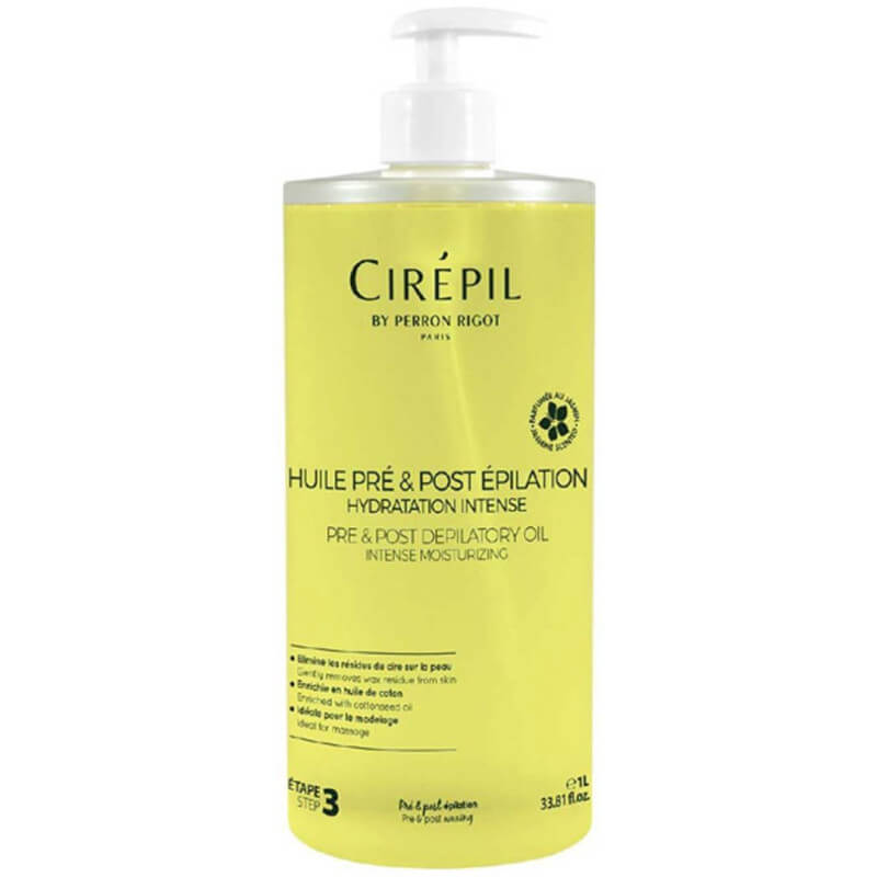 Huile pré e pós-depilação perfumada Cirépil Perron Rigot 1L