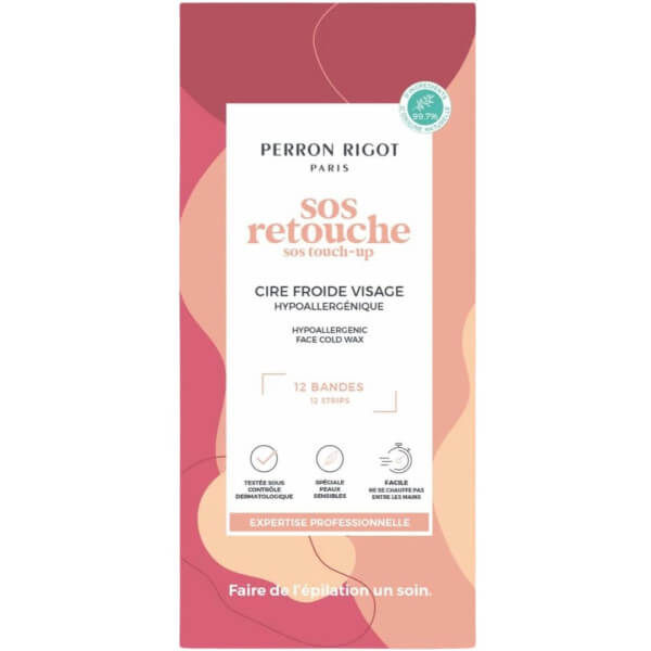 12 bandes de cire froide SOS Retouche visage Perron Rigot