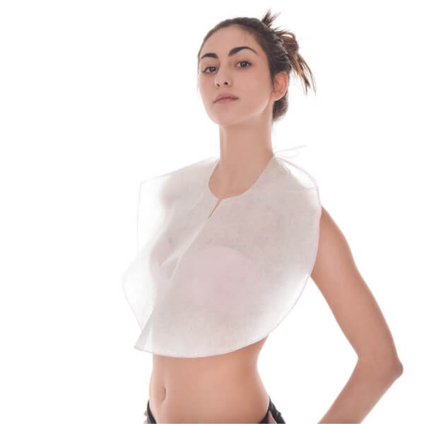 Collerette de protection en tissé non tissé individuel polybag 100 pièces