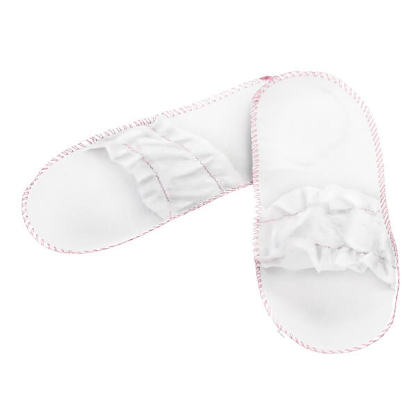 Mules abertas com elásticos - embalagem de parpolybag 100 unidades Mules abertas com elásticos - embalagem de parpolybag 100 unidades
