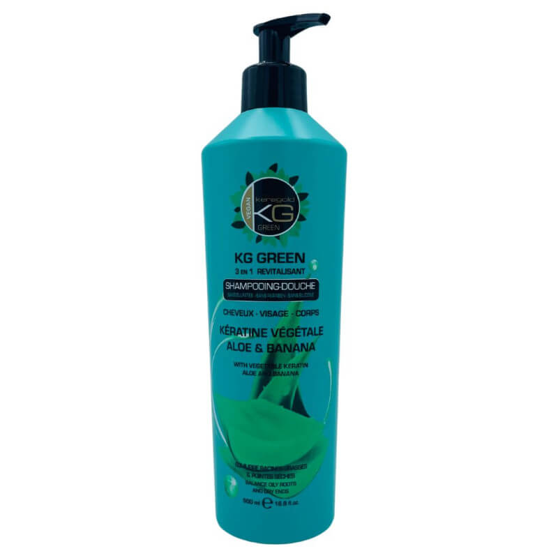 Shampoing-duche 3em1 Keragold Green 500ml
