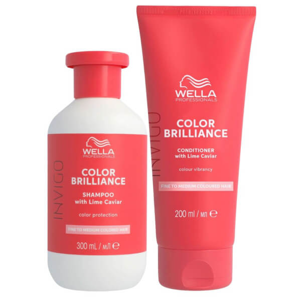 Dagelijkse verzorgingsroutine voor fijn/normaal haar met Wella Invigo Color Brilliance. Dagelijkse verzorgingsroutine voor fijn/normaal haar met Wella Invigo Color Brilliance.
