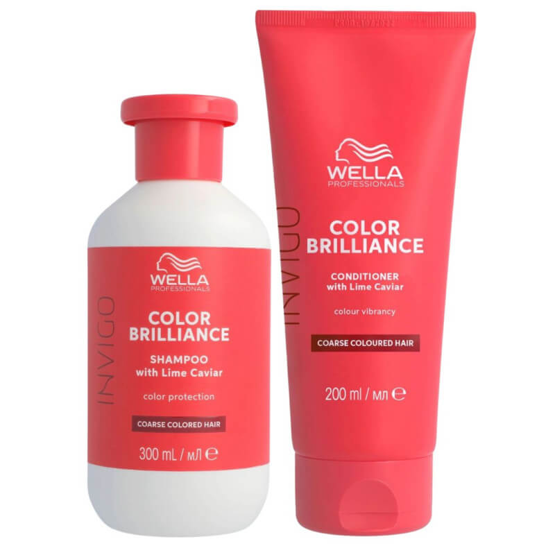 Rotina suave para cabelos espessos Invigo Color Brilliance da Wella