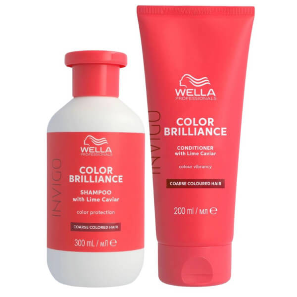 Rotina suave para cabelos espessos Invigo Color Brilliance da Wella Rotina suave para cabelos espessos Invigo Color Brilliance da Wella