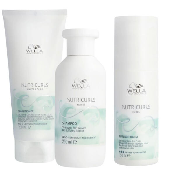 Routine cheveux bouclés Nutricurls Wella