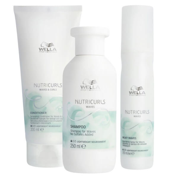 Wavy hair routine Nutricurls Wella