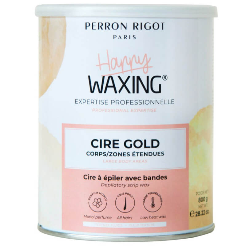 Cire avec bande corps Happy Waxing Gold Perron Rigot 800g
