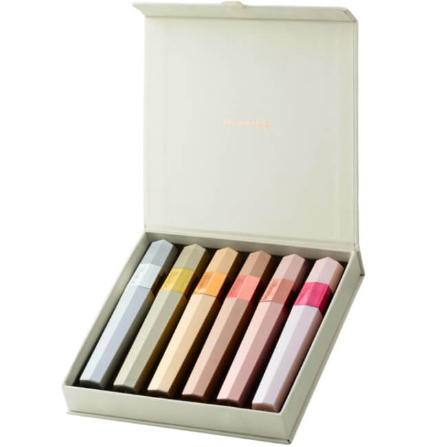 Conjunto de maquilhagem Goldbox enriquecido com sérum de crescimento Rosegold.