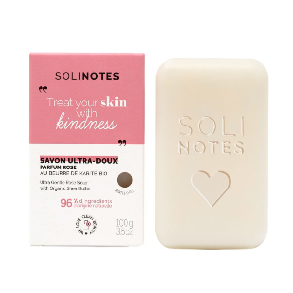 Savon Solide ultra doux Rose Solinotes 100g