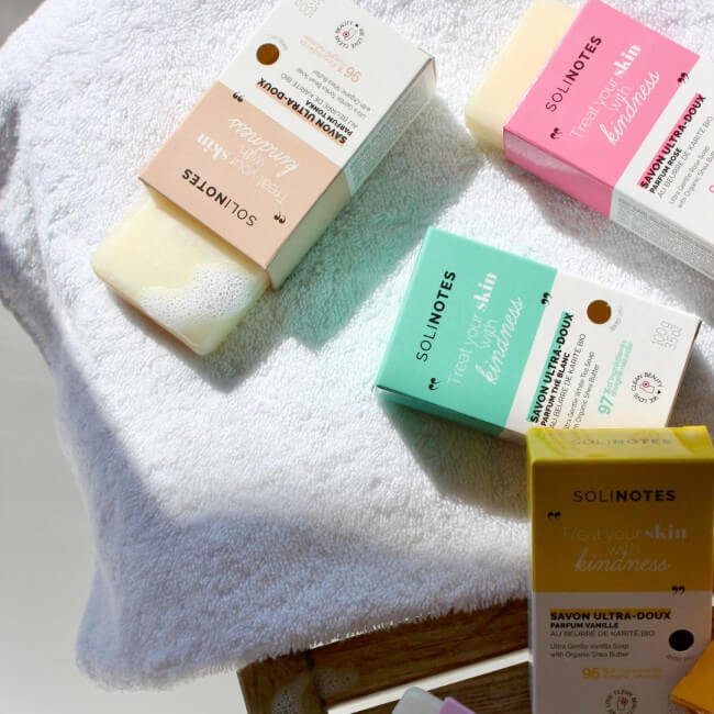 Sabonete Sólido ultra suave Chá Branco Solinotes 100g